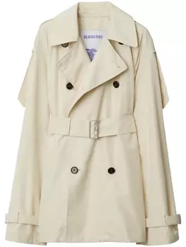 Burberry шелковый тренч, нейтральный цвет