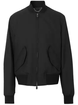 Burberry шерстяная куртка на молнии, черный
