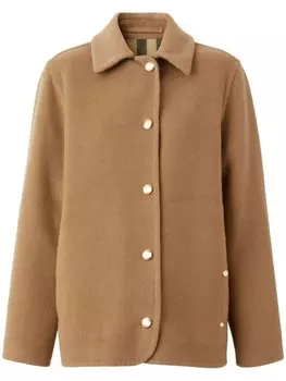 Burberry шерстяная куртка, нейтральный цвет
