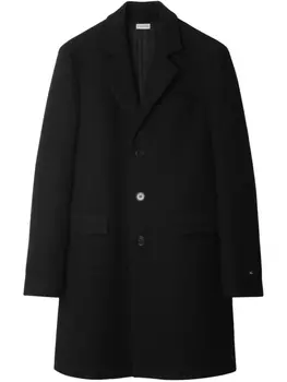 Burberry шерстяное пальто, черный