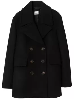 Burberry шерстяной бушлат, черный