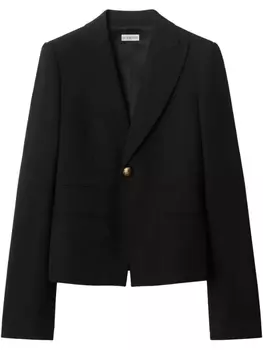 Burberry шерстяной пиджак, черный