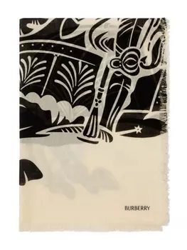 Burberry шерстяной шарф EKD, нейтральный цвет