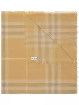 Burberry шерстяной шарф в клетку Vintage Check, желтый