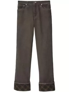 Burberry широкие джинсы, серый