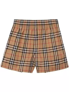 Burberry шорты в клетку Vintage Check, нейтральный цвет
