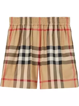 Burberry шорты в клетку Vintage Check, нейтральный цвет