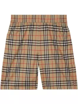 Burberry шорты в клетку Vintage Check, нейтральный цвет