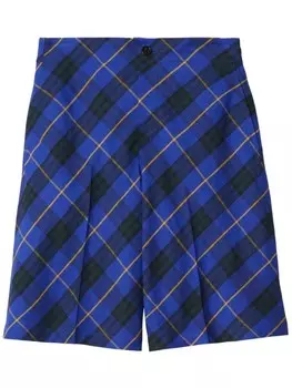 Burberry шорты в клетку Vintage Check, синий