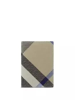 Burberry складной картхолдер в клетку, нейтральный цвет