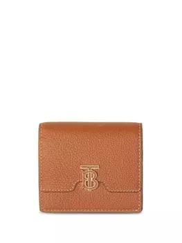 Burberry складной кошелек с TB-пластиной, коричневый
