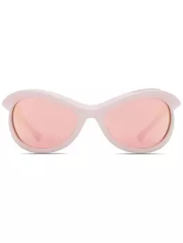 Burberry солнцезащитные очки-мигалки, розовый