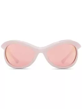 Burberry солнцезащитные очки-мигалки, розовый