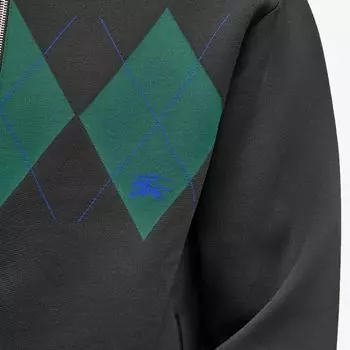 Burberry Спортивная куртка из нейлона с узором Argyle, черный