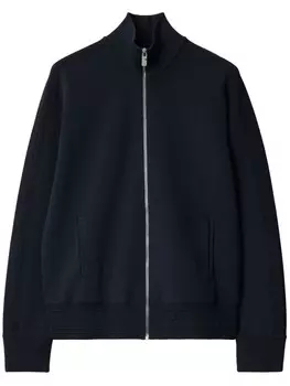Burberry спортивная куртка с вышитым логотипом, синий