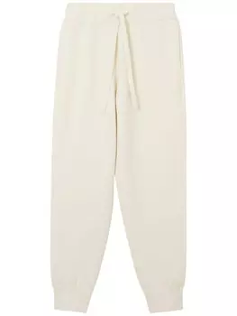 Burberry спортивные брюки с кулиской, белый
