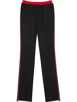 Burberry спортивные брюки с лампасами, черный