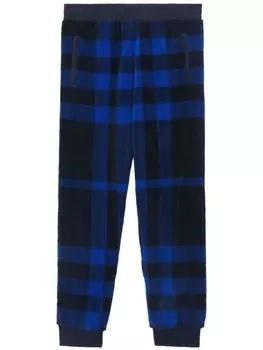 Burberry спортивные брюки в клетку, синий
