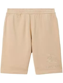Burberry спортивные шорты с вышивкой EKD, нейтральный цвет