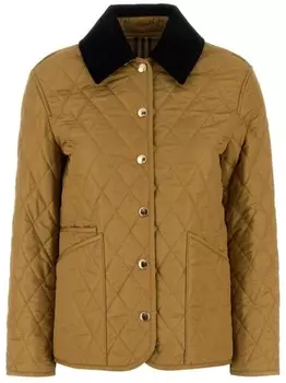 Burberry стеганая куртка, коричневый