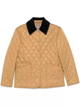 Burberry стеганая куртка, коричневый