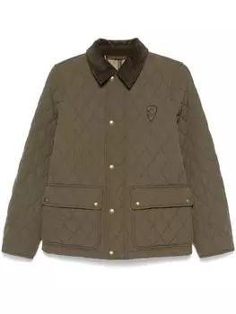 Burberry стеганая куртка, зеленый