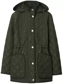Burberry стеганая куртка, зеленый