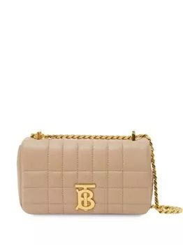 Стеганая мини-сумка Burberry Lola, нейтральный цвет