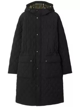Burberry стеганая парка, черный
