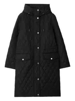 Burberry стеганая парка, черный