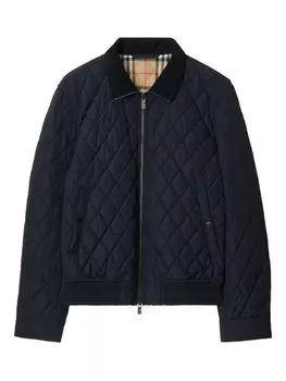 Burberry стеганый бомбер, синий