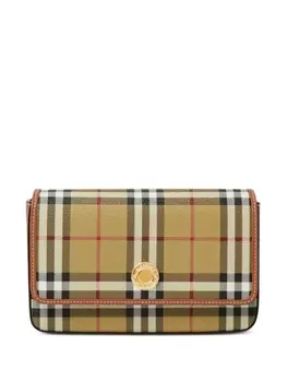 Burberry сумка через плечо Hampshire в клетку Vintage Check, нейтральный цвет