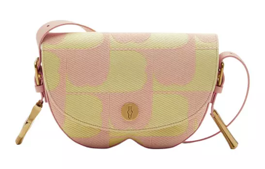 Burberry Сумка через плечо из хлопка с отделкой из полиэстера, обычная женская, румяная с пивным желтым