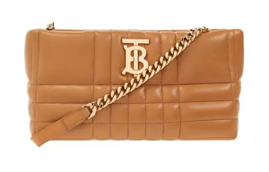 Burberry Сумка через плечо из овчины, женская, коричневого цвета
