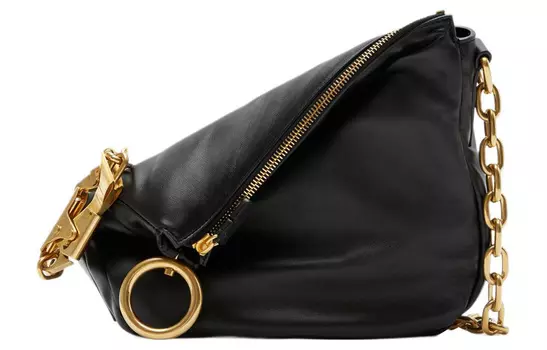 Burberry Сумка через плечо из овчины, женская, черная
