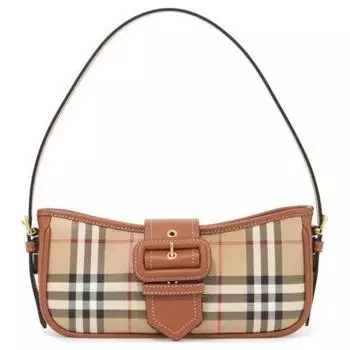 Burberry Сумка через плечо из телячьей кожи, женская, коричневого цвета