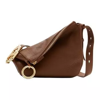 Burberry Сумка через плечо Knight Grain из телячьей кожи, женская, Trumpets, цвет: орехово-коричневый