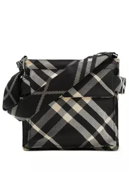 Burberry сумка через плечо Trench в клетку, черный