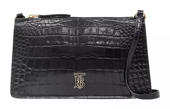 Burberry Сумка для хранения из телячьей кожи, женская, черная