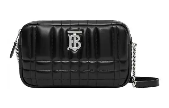 Burberry Сумка Lola из овчины, сумка для фотоаппарата, сумка через плечо, женская, черная
