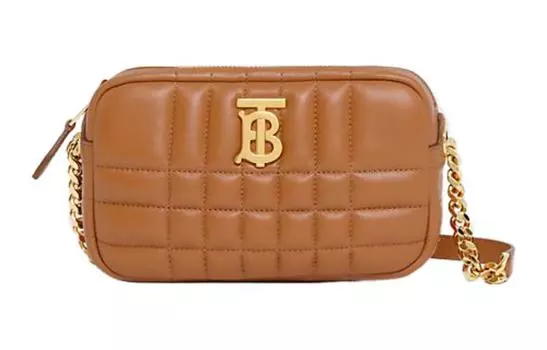 Burberry Сумка Lola из овчины, сумка для фотоаппарата, сумка через плечо, женская, коричневого цвета