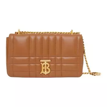 Burberry Сумка Lola из стеганой кожи, маленькая, кленово-коричневая