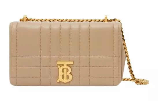Burberry Сумка Lola Lola из овчины, через плечо, маленькая женская, пшенично-бежевого цвета
