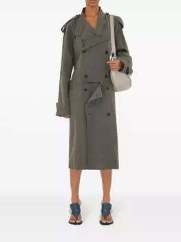 Сумка на плечо Burberry Knight среднего размера, серый