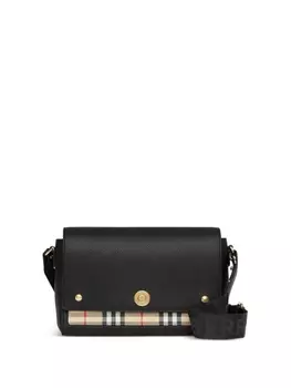 Сумка на плечо Burberry Note в клетку, черный