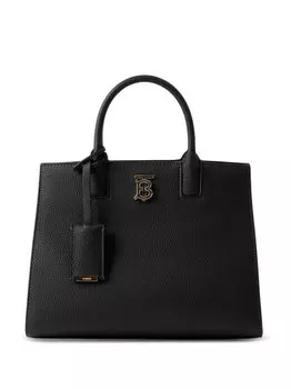 Burberry сумка-тоут Frances с металлическим логотипом, черный