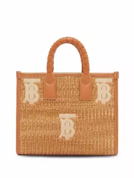 Сумка-тоут Burberry Freya мини, нейтральный цвет