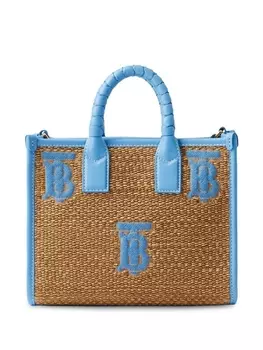 Burberry сумка-тоут Freya размера мини, нейтральный цвет