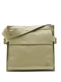 Burberry сумка-тоут из кожи Trench, зеленый