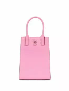 Burberry сумка-тоут с логотипом TB, розовый